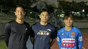FC琉球の選手へ走りの指導を行いました